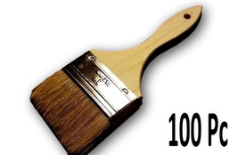 Lot of 100 3&quot; Chip Brush Brushes Perfect for Adhesives Paint Glue Touchu... - £57.34 GBP