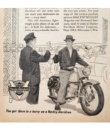 1954 Harley Davidson Motorcycle 165 Advertisement Tek Glide Forks Vintag... - $41.01 CAD