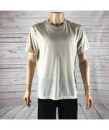 J.CREW Men&#39;s Classic Washed Jersey Tee in Ivory Off-White LARGE - £8.92 GBP