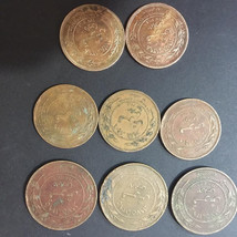 1975 to 1989 The Hashemite Kingdom of Jordan  Ten Fils 8 Coins - £11.73 GBP