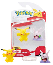 Pokemon Pikachu &amp; Goomy Battle Figure Pack New in Package - £7.68 GBP