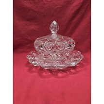 EAPG George Duncan &amp; Son “Snail” Pattern Dish, Butter Dish, Antique Glas... - $34.65