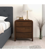 Mid-Century Modern Nightstand: Solid Wood, 3 Drawers - $287.99