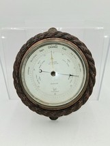 Vintage Antique Carved Wooden Nautical Aneroid Barometer J. Whyte - $1,369.86 MXN
