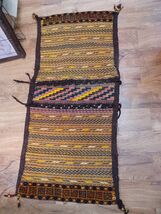 Vtg 2' x 4'  Handmade Afghan Khorjin Saddle Bag Persian Tribal Antique B... - $148.49