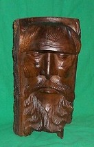 Vtg Black Forest Hand Carved Bust Old Man Of Woods Woodwose Figural Gaul Carving - £1,591.03 GBP