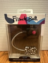 French Bull Clip Light - Black and White LED Booklight - NEW - $5.00