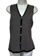 callaway golf italy Dark Academia Preppy chiana button up knit vest Size S - $24.74