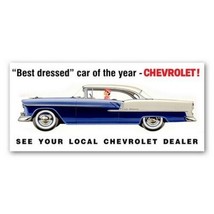 AMERICAN FLYER 577 BEST DRESSED CHEVROLET ADHESIVE WHISTLE BILLBOARD STI... - $9.99