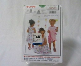 Vintage Burda Baby Toddler Size 3 Month - Toddler 2 Dress 2 Styles Pattern - $5.89