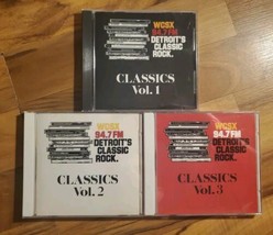 WCSX 94.7 Detroit&#39;s Classic Rock CD Classics Lot Of 3 Vol 1 &amp; 2 &amp; 3 1987... - $21.77