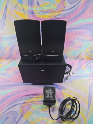 Cyber Acoustic CA-3001 Computer Speaker Systerm 2.1 w/ 2 Speakers For Parts - $9.99