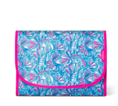 NWT Lilly Pulitzer For Target Hanging Cosmetic Bag Valet Travel My Fans Makeup - £31.84 GBP