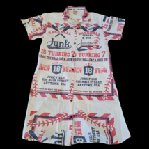 Flour Sack Dress Baseball Junk Vintage Look Feed Sack Garden Hippie Boho... - $59.35