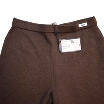St John Collection Pants Womens 10 Brown Wool Pony Chino Casual Wide Leg NWT - £158.31 GBP