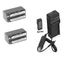 2X Batteries + Charger For Sony NEX-FS700 NEX-FS700R NEX-FS700RH NEXFS700RAW - £52.00 GBP