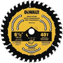 DEWALT Circular Saw Blade, 6 1/2 Inch, 40 Tooth, Framing (DWA161240) - $30.99