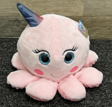 Goffa Pink Octocorn Plush Octopus Stuffed Animal 10”x 12” ~ New With Tags - £10.76 GBP