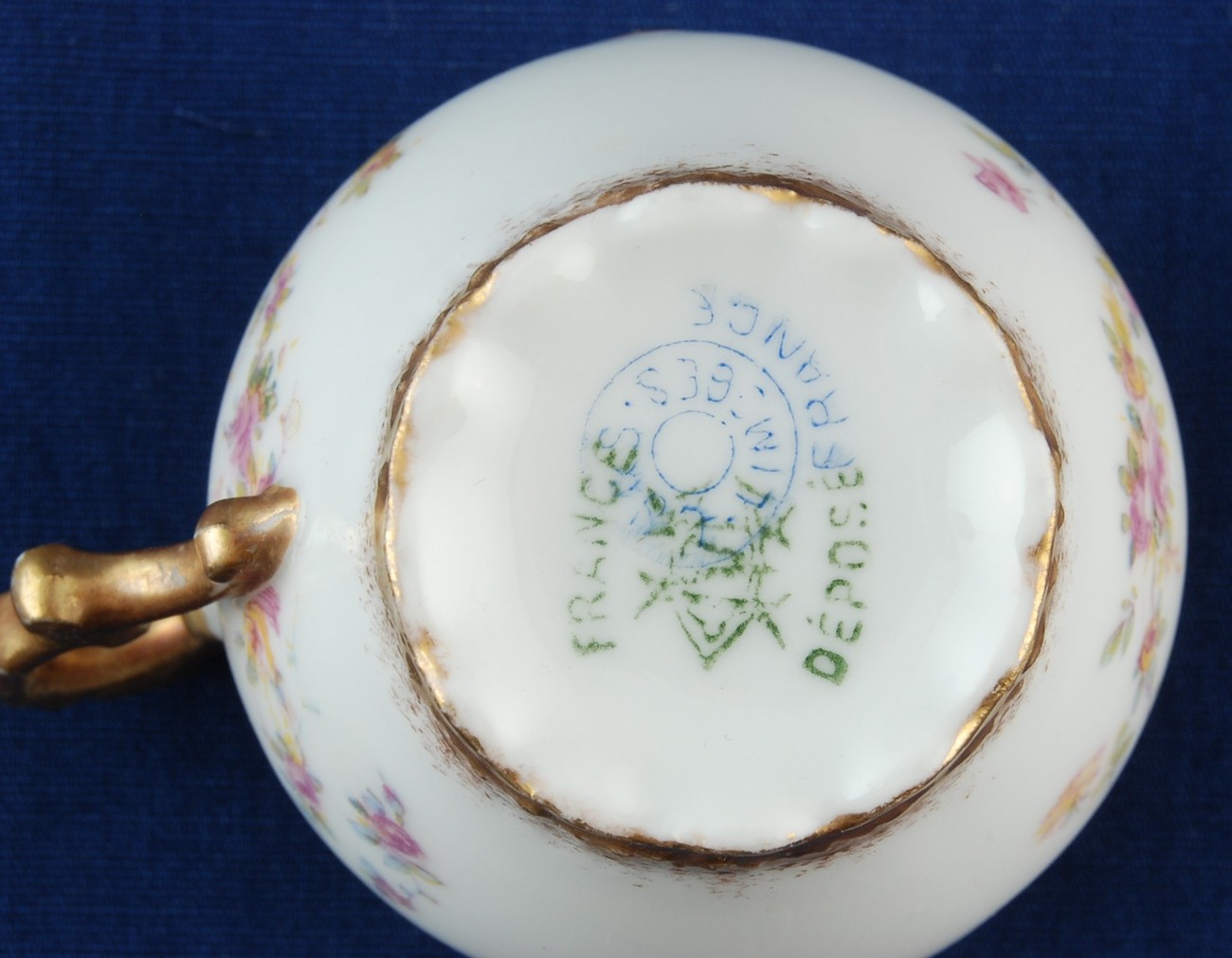France Depose Limoges Demitasse Cup Antique Hand Painted Item image 5