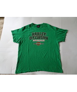 Harley-Davidson Motorcycle Men&#39;s S/S T-shirt X Large Green - Wausau - £15.72 GBP