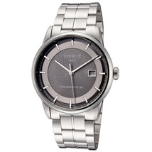 Tissot Men&#39;s Luxury Powermatic 80 Grey Dial Watch - T0864071106100 - £208.20 GBP