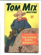 Tom Mix #25-1950-PHOTO COVER-DEATH Warrant Vg - £52.27 GBP