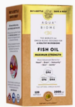 Aqua Biome Fish Oil Maximum Strength with EPA, DHA &amp; DPA for Healthy Mic... - $96.99