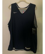 Nike NBA Player Issue Training Vest Blank Reversible XL Blue Navy Rare 9... - £80.82 GBP