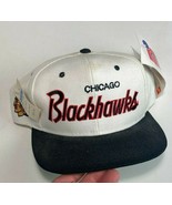 Vintage 90&#39;s Sports Specialties NHL Chicago Blackhawks Script Snapback H... - £94.07 GBP