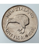 1935 Nouvelle-Zélande Florin Au Détails (Rayé) Km #4 - $1,884.91 MXN