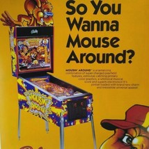 Mousin Around Pinball Flyer Original Promo Artwork 8.5&quot; x 11&quot; Retro Game... - $18.53