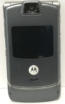 Motorola RAZR V3c Gray &amp; Silver Cellular Flip Phone {PARTS ONLY} - $18.68