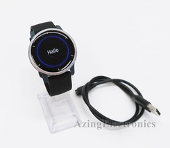 Garmin Venu 2 GPS Smartwatch 45mm Silver Bezel w/ Granite Blue Case READ - $89.99