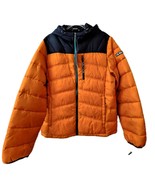 Nautica Poly Hooded Regular Fit Puffer Jacket Mens Sz Large Hunt Orange ... - $101.32 CAD