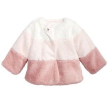 First Impressions Baby Girls Colorblocked Faux Fur Coat, Size 3-6 Months - $21.78
