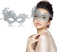 Masquerade Mask for Women Lace Masks Venetian Masquerade Party Costume P... - £19.42 GBP