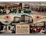 Pontiac Hotel Multiview Oswego New York DB Postcard W15 - $17.77