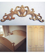 Unpainted A-Style Wood Carved Corner Onlay Applique Furniture Home Decor - $10.05+
