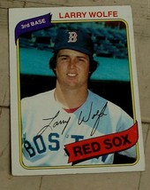 Larry Wolfe, Red Sox  1980  #549 Topps Baseball Card,  GOOD CONDITION - £0.78 GBP