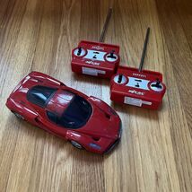 2005 Rare MJX RC Ferrari 1/20 Remote Control Car W 2 remotes  PARTS ONLY - $18.24