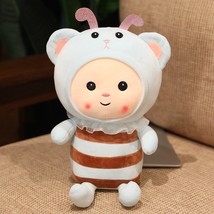 Honeybee Plush Toys Super Cute Bee Pillow Stuffed Soft Animal Dolls Toy For Kids - £13.45 GBP