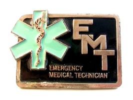 Vintage EMT Emergency Medical Technican Belt Buckle - $24.74