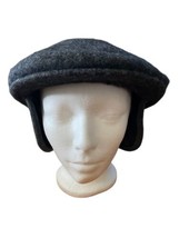 Mens Hats Cabbie Newsboy Cap Wool Ethos Gray Robert De Niro 90s Ear Flaps - £11.72 GBP