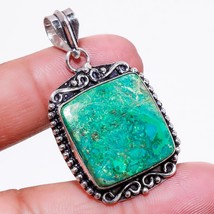 Chrysocolla Gemstone Handmade Fashion Ethnic Gifted Pendant Jewelry 1.70&quot; SA 733 - £3.98 GBP