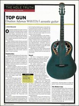 Ovation Adamas W681 TA-5 acoustic guitar sound check review article print - £3.38 GBP