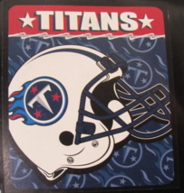 NFL Tennessee Titans Royal Plush Raschel Throw Blanket 50&quot; by 60&quot; Style Helmet - £31.92 GBP