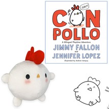 Con Pollo Gift Set includes Book by Jimmy Fallon Jennifer Lopez, Plush and Page - £52.58 GBP