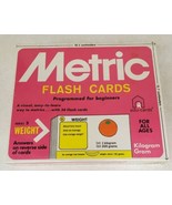 Vintage 1976 Edu-Cards Metric Flash Cards No. 267 WEIGHT New Sealed! - $34.45