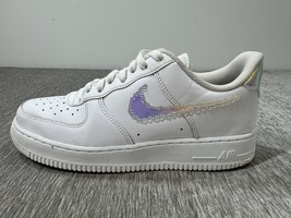 Nike Air Force 1 &#39;07 LV8 Iridescent Sneakers Mens 8.5 White Shoes CV1699... - $98.99