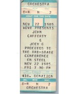 Vintage John Cafferty Concert Ticket Stub Novembre 22 1985 Pittsburgh Ka... - £27.70 GBP